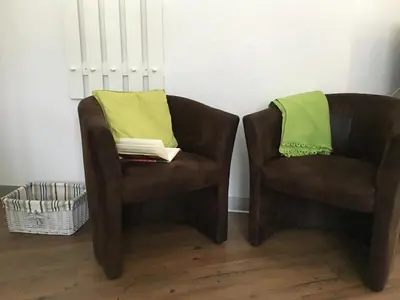 Ein Sitzbereich in der Unterkunft ALCAZAR apartments