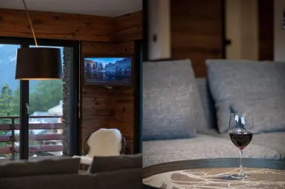 Ein Sitzbereich in der Unterkunft L'appartement de Marie