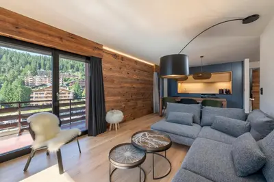 Ein Sitzbereich in der Unterkunft L'appartement de Marie