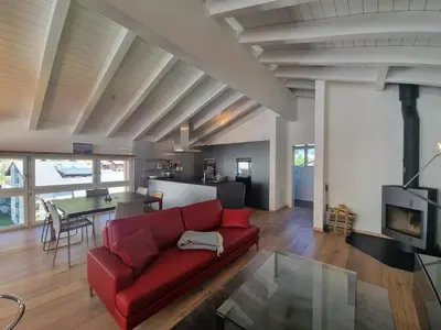 Ein Sitzbereich in der Unterkunft Duplex Apartment Bella Coppia