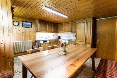Küche/Küchenzeile in der Unterkunft Haus Alpsegen, Riederalp Alpsegen Riederalp