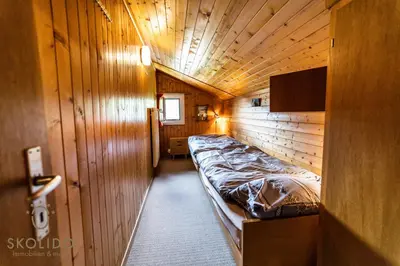Ein Bett oder Betten in einem Zimmer der Unterkunft Haus Alpsegen, Riederalp Alpsegen Riederalp