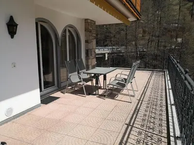 Ein Balkon oder eine Terrasse in der Unterkunft Al Ponte 4