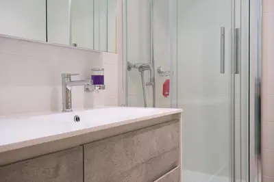 Ein Badezimmer in der Unterkunft Hubertus 112
