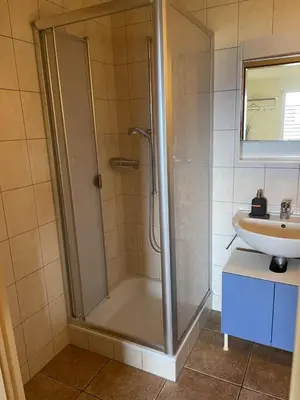 Ein Badezimmer in der Unterkunft Studio der Alpen