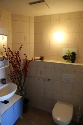 Ein Badezimmer in der Unterkunft Studio der Alpen