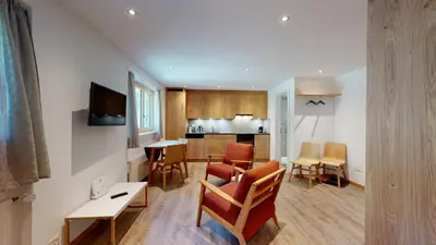 TV/Unterhaltungsangebot in der Unterkunft Splendid modern studio in the heart of Zermatt