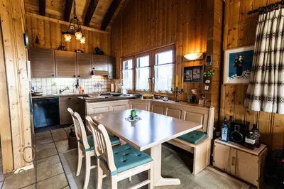 Küche/Küchenzeile in der Unterkunft Chalet Aletschji, 3987 Riederalp, 2. Stock