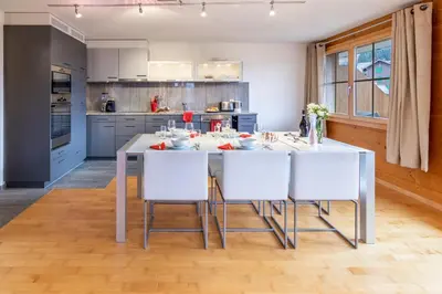 Küche/Küchenzeile in der Unterkunft Chalet Bergrose 4
