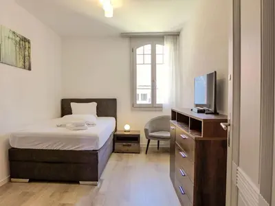 Ein Bett oder Betten in einem Zimmer der Unterkunft Apartment Henry's 300 by Interhome