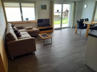 Ein Sitzbereich in der Unterkunft Apartment Robert EG Süd by Interhome
