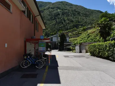 Ein allgemeiner Bergblick oder ein Berglick von der Ferienwohnung aus