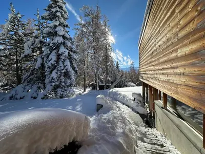 Crans Montana under the stars im Winter