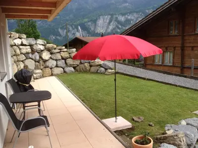 Ein allgemeiner Bergblick oder ein Berglick von der Ferienwohnung aus