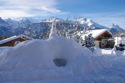 Ferienwohnung Leuweli im Winter