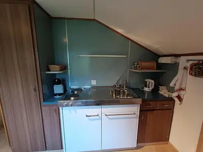 Küche/Küchenzeile in der Unterkunft Chalet Filfalle