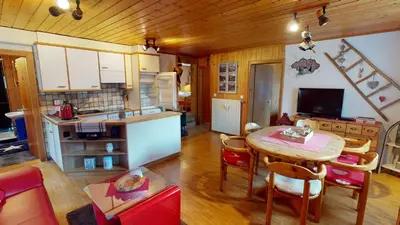 Küche/Küchenzeile in der Unterkunft Rosenhof RH1