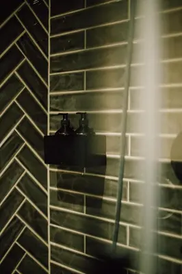 Ein Badezimmer in der Unterkunft Hotel Fiescherblick