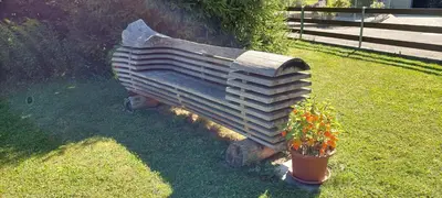 Ein Garten an der Unterkunft Chalet Sunnmätteli
