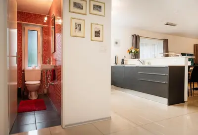 Ein Badezimmer in der Unterkunft Charming Appartment in Zermatt - 