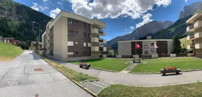 Ein allgemeiner Bergblick oder ein Berglick von der Ferienwohnung aus