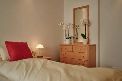 Ein Bett oder Betten in einem Zimmer der Unterkunft Chalet Brunner 1