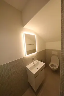 Ein Badezimmer in der Unterkunft City Center Apartment