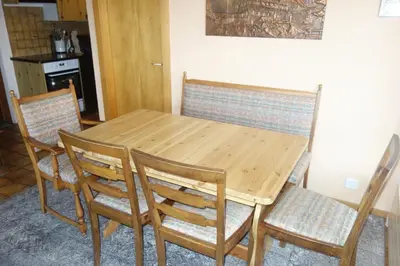 Küche/Küchenzeile in der Unterkunft Oree du Bois OB D0 CALM apartment 6 pers