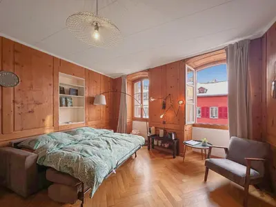 Ein Bett oder Betten in einem Zimmer der Unterkunft The One & Only in Sion