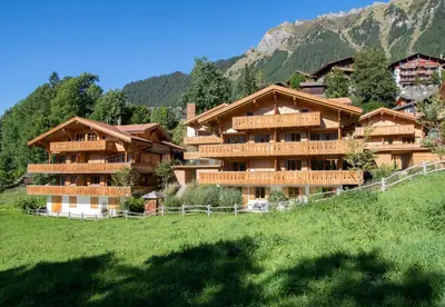 Ein allgemeiner Bergblick oder ein Berglick von der Ferienwohnung aus