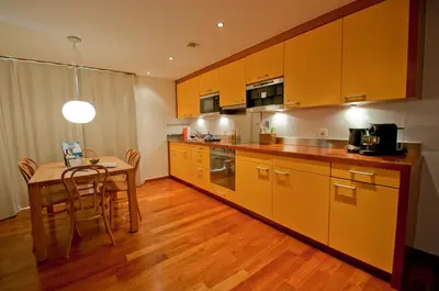 Küche/Küchenzeile in der Unterkunft Casa D'Amore, Apartment Lyskamm