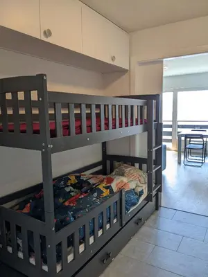 Ein Bett oder Betten in einem Zimmer der Unterkunft Ramuge A 031 - COSY apartment 6 pers