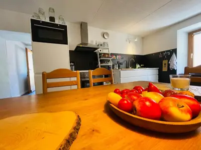 Küche/Küchenzeile in der Unterkunft Michels Haus