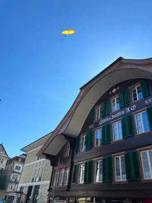 Das Gebäude in dem sich die Ferienwohnung befindet