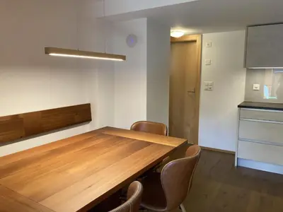 Küche/Küchenzeile in der Unterkunft Ferienwohnung Dorfbrunnu
