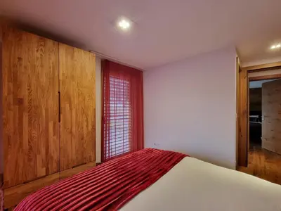 Ein Bett oder Betten in einem Zimmer der Unterkunft Gletschergarten