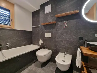 Ein Badezimmer in der Unterkunft Gletschergarten