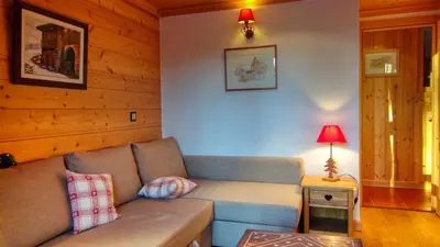Ein Sitzbereich in der Unterkunft Chalet El Condor