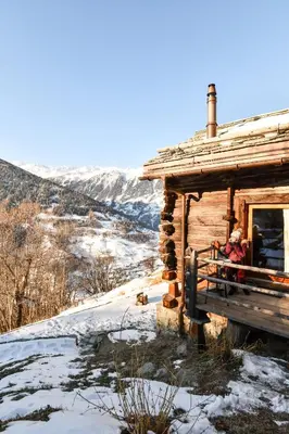 Naturlandschaft in der Nähe des Chalets
