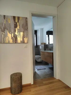 Ein Badezimmer in der Unterkunft Sunnustrahl