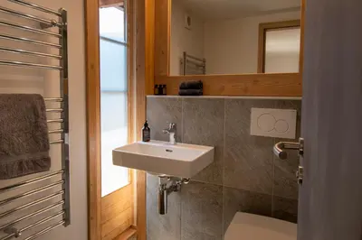 Ein Badezimmer in der Unterkunft La Bergère