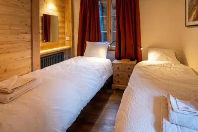 Ein Bett oder Betten in einem Zimmer der Unterkunft La Bergère