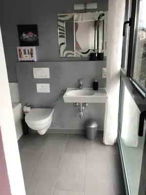 Ein Badezimmer in der Unterkunft Apt Panoramico