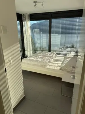Ein Bett oder Betten in einem Zimmer der Unterkunft Apt Panoramico