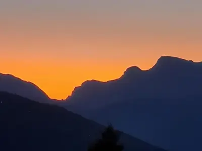 Naturlandschaft in der Nähe des Chalets
