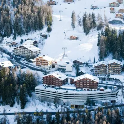 Cosy studio for 4 near ski lift, MELEZES K22 im Winter