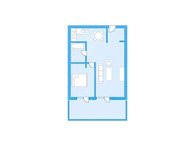 Grundriss der Unterkunft Apartment Le Torrent 1 by Interhome
