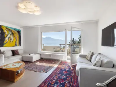 Ein Sitzbereich in der Unterkunft Apartment Clair-Azur A 41 by Interhome