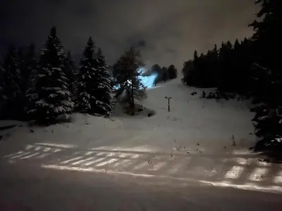 Cosy studio for 5 near ski lift, HAMEAU D2 im Winter
