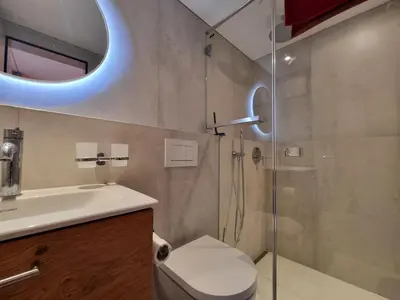 Ein Badezimmer in der Unterkunft Rio ski-in, ski-out